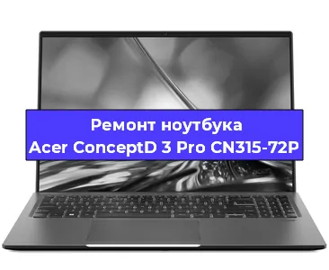 Замена процессора на ноутбуке Acer ConceptD 3 Pro CN315-72P в Воронеже
